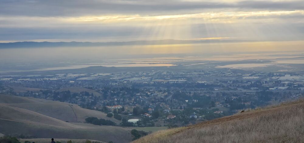 View from Mission Peak, overlooking the Bay Area